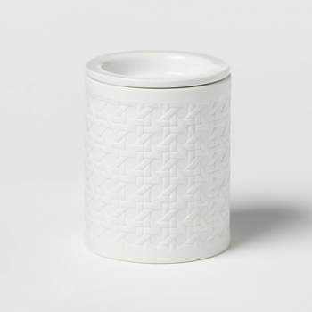 Porcelain with Bamboo Pattern White Wax Warmer - Threshold™