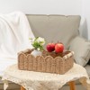 Itopfox Paper Rope Scalloped Edge Decor Baskets Set of 2 for Home, Living Room, Bedroom, Bathroom Storage & Decoration - 4 of 4