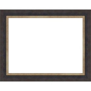 Amanti Art Hammered Charcoal Tan Framed Dry Erase Magnetic Board - 1 of 4