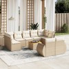 vidaXL Garden Sofa Set Beige - 2 of 4