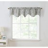 HLC.ME Paris Paisley Rod Pocket Short Scalloped Curtain Valance Basement, Bathroom, Kitchen and Small Windows - 4 of 4