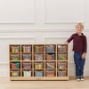 ECR4Kids 20 Cubby Mobile Tray Storage Cabinet, 4x5, Classroom Furniture - 4 of 4