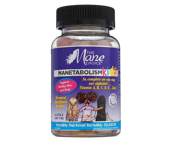 The Mane Choice Manetabolism KIDS y Hair  Gummies - Fruit Flavors - 60ct