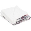 Ribbon Throw Blanket - HOL2017 - Grey/Red - 50" x 60" - Safavieh - 4 of 4