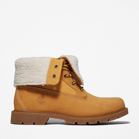 Timberland fleece 2025 fold down boots