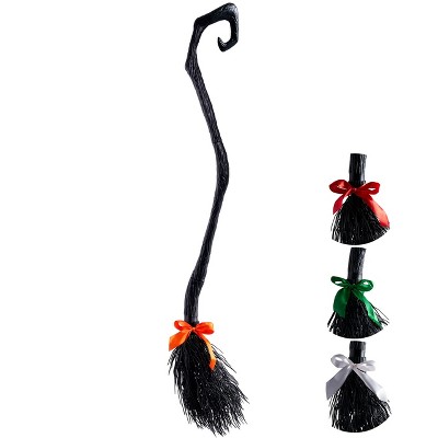 Joyfy  55'' Witch Broom Halloween Decorations,Wizard Cosplay Prop Witch Flying Dancing Broomstick,,Witch Costume Accessories,Parties Supplies