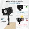 Paaaawaters Studio Monitor Stands Pair Heavy Duty Desk Clamp Speaker Stands with Adjustable Tilt Angle Tray of 0-12 ° - 3 of 4
