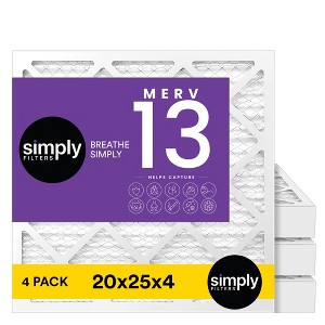 Simply Air Filter, MERV 13, 4 Pack, Furnace Air Filter for HVAC - 1 of 4