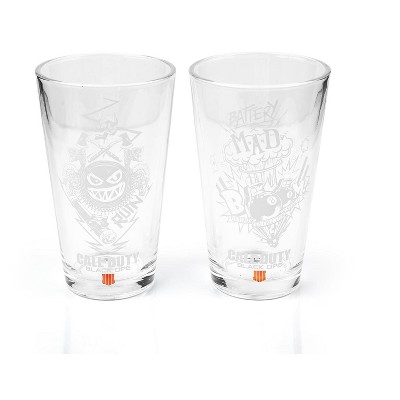 Exquisite Gaming Premium Call of Duty Black Ops 4 Specialists 17oz Drinking Glasses | Set of 2
