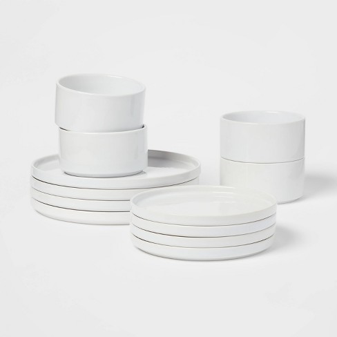 CONTACT WHITE MUGS SET OF 8 - CB2 dinnerware