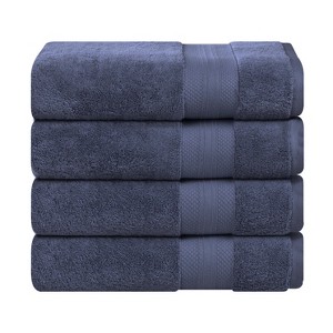 Luxury Cotton Heavyweight Solid Plush Towel Set by Blue Nile Mills - 1 of 4