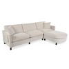 107.87" L-Shaped Sectional Sofa with Ottoman & Storage Arm - 4 of 4