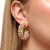 SOHI Women's Casual Hoop Earrings - 4 of 4