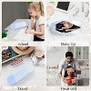 Boersma Blue Pencil Case – Large Capacity Waterproof Silicone Pen Pouch, Aesthetic Stationery Organizer for School, Office, Teen Boys & Girls - 4 of 4