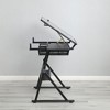 Tempered Glass Adjustable Drafting Printing Table with Chair - 3 of 4