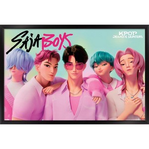 Trends International Netflix KPop Demon Hunters (2025) - Saja Boys Framed Wall Poster Prints - 1 of 4