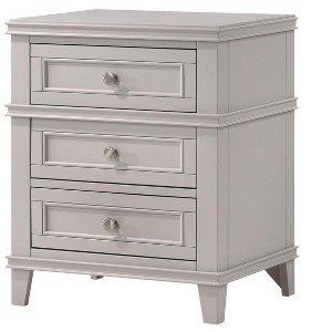 NicBex Nightstand with 3 Drawers,Modern Side Table with USB Charging Port and Wood Frame,Bedside Table for Bedroom,Living Room - 1 of 4