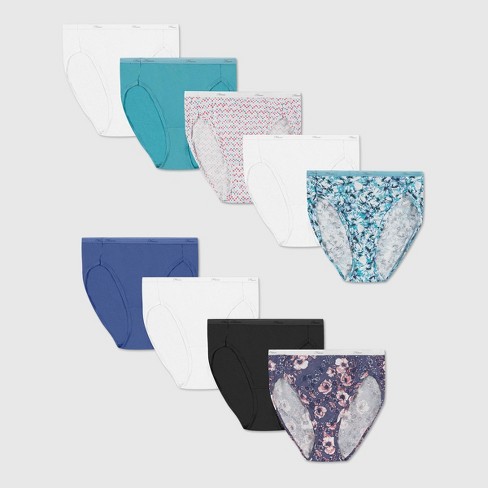 Hanes Women's 6+3pk Free Cotton Hi-cut Underwear - Colors May Vary 6 :  Target