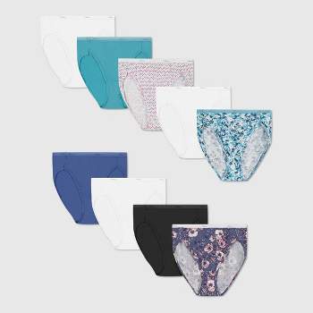 Hanes Women's 6+3pk Free Cotton Hi-Cut Underwear - Colors May Vary