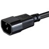 Monoprice Power Cord - 3 Feet - Black | IEC 60320 C14 to IEC 60320 C19, 14AWG, 15A, SJT, 100-250V, For Powering Computers, Monitors - 3 of 4