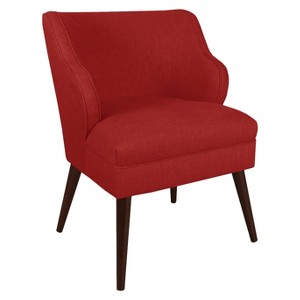 Mandolene Mid-Century Arm Chair Linen Antique Red - Project 62