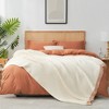 Snuggle Sac Reversible Knit Throw Blanket Soft Ribbed Textured Blanket for All Seasons - 3 of 4