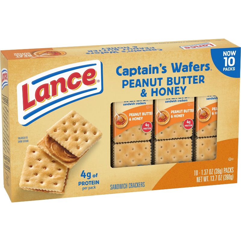Lance Captain&#39;s Wafers Peanut Butter and Honey Sandwich Crackers - 13.7oz, 5 of 7