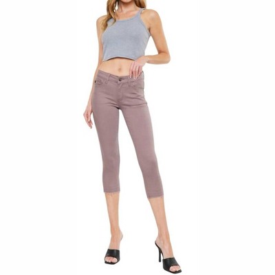 Women's Lilian Mid Rise Capris - KanCan