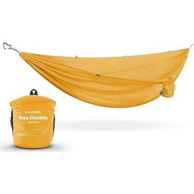 Kammok Roo Double Hammock with Stuff Sack | Waterproof Ripstop Nylon, Gear Loops | Lightweight for Camping and Backpacking