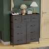 BestMassage 5/8/9-Drawer Fabric Dresser with Wood Top Versatile Storage Cabinet Organizer with Steel Frame - 2 of 4