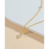 Molenia 14K Gold Heart Necklace for Women, 925 Sterling Silver Love Heart Pendant Choker Necklace Simple Jewelry Mother‘s Day Birthday Gifts for Her - 3 of 4