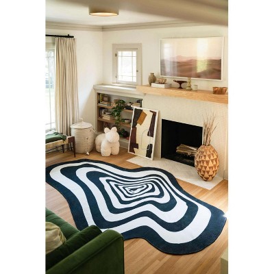 Lany Space Vertigo Irregular Area Rug