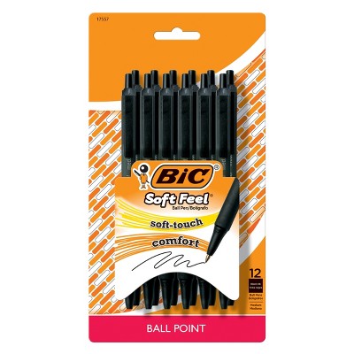 BIC Retractable Ballpoint Pen, 12ct - Black