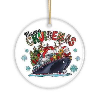 Merry Cruisemas Cruise Ship Theme Christmas Ornament| OrnamentallyYou