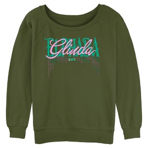 Juniors Wicked Elphaba and Glinda Glam Logo Sweatshirt - 1 of 4