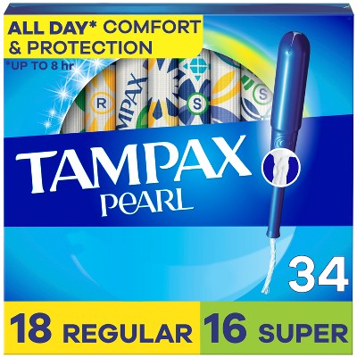 Tampax Pearl Duo Pack Tampons - Regular/Super - Unscented