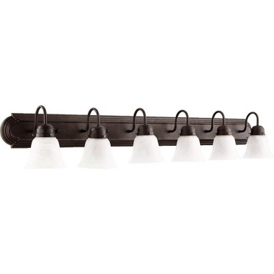 Quorum Lighting 6 - Light Vanity in  Toasted Sienna