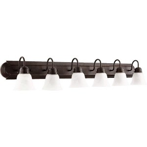 Quorum Lighting 6 - Light Vanity in  Toasted Sienna - 1 of 1