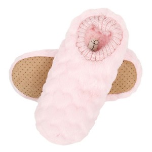 Jessica Simpson Girl's Plush Fleece Lined Slipper Socks - 1 of 4