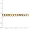 Black Bow Jewelry Mens 6mm 10k Yellow Gold Solid Diamond Cut Rope Chain Bracelet, 8 Inch - 4 of 4
