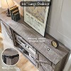 SinCiDo TV Stand for 75 80 Inch TV, Farmhouse Tall Entertainment Center with 4 Drawers & 2 Sliding Barn Door for Living Room - 4 of 4
