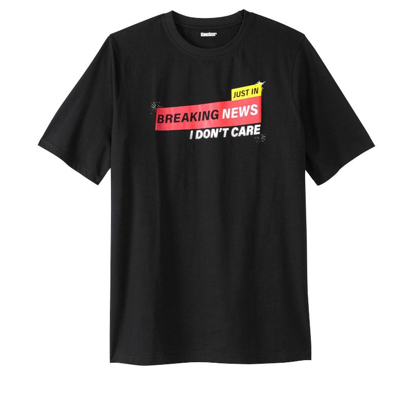 KingSize Men's Big & Tall KingSize Slogan Graphic T-Shirt, 1 of 2