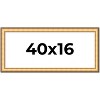 PosterPalooza | Panoramic Traditional Gold Picture Frame - UV Acrylic, Foam Board Backing, Hanging Hardware - 2 of 4