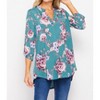 Women's Floral Gabby Top - honeyme - 4 of 4