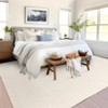 Washable Rug 5x7 Beige Rug for Living Room, Non-Shedding Foldable Modern Carpet with Non Slip Rubber Backing, Minimalist Low Pile Thin Indoor Mat - 2 of 4