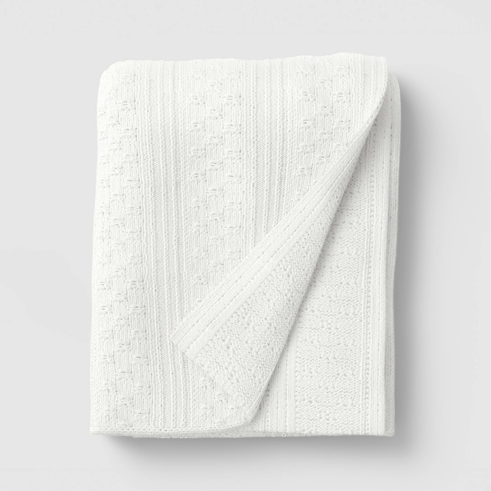 50"x60" Dimensional Knit Throw Off White - Threshold™