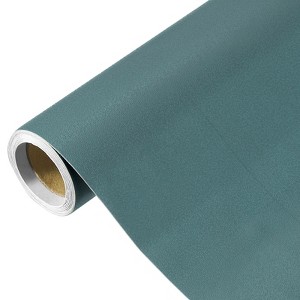 Unique Bargains Wallpaper, Peel and Stick Wallpaper Contact Paper Solid Color Vinyl Self-Adhesive Wall Paper Decorative Dark Green 118" x 15.7" - 1 of 4