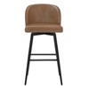 Spruce&Spring Swivel Barstool with Metal Legs Set - 3 of 4
