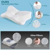 ChicFurnit Bed Pillows Supportive Memory Foam Pillow for Shoulder Ergonomic Neck Support Pillow for Bedroom, White, 25.98"*15.35"*5.12" - 3 of 4