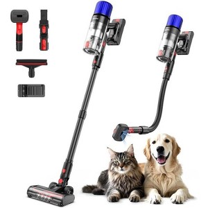 Teendow 500W Cordless Stick Vacuum Cleaner with Hose, for Carpet/Hard Floor, Brushless Motor, Gray - 1 of 4